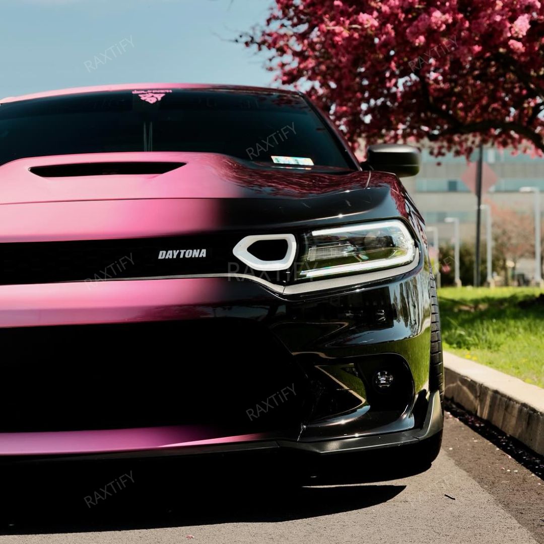 Black Pink Gradient Vinyl Wrap for Dodge Charger Daytona – RAXTiFY