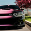 Dodge Charger Daytona Black Pink Gradient Vinyl Wrap