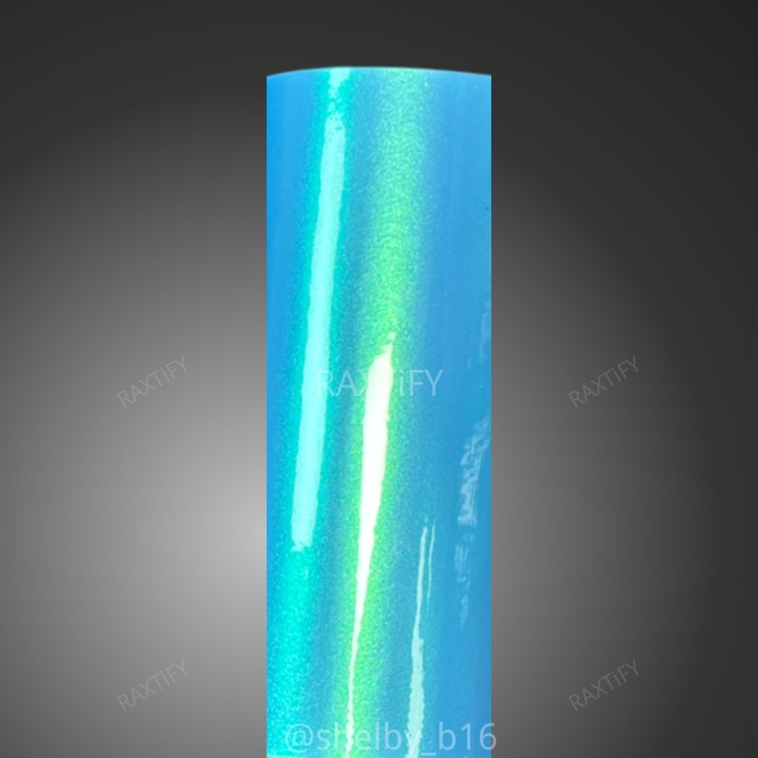Color Shift Neon Sky Blue Vinyl Wrap
