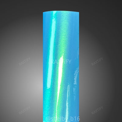 Color Shift Neon Sky Blue Vinyl Wrap
