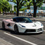 Ferrari Custom White Pink Gradient Vinyl Wrap