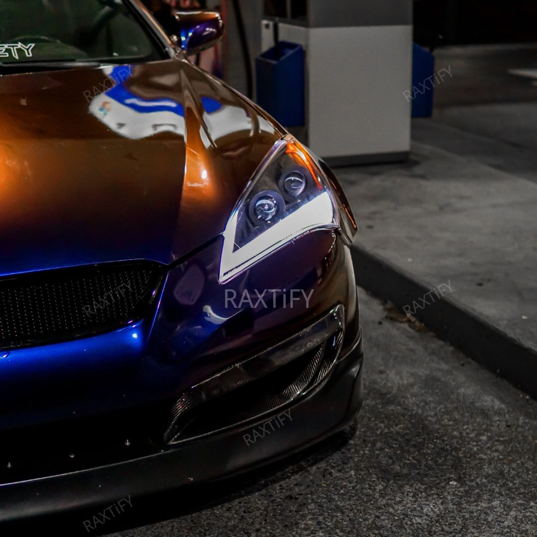 Color Shift Spectrum Dark Blue Purple Vinyl Wrap on genesis details