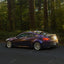 Color Shift Spectrum Dark Blue Purple Vinyl Wrap on genesis side look