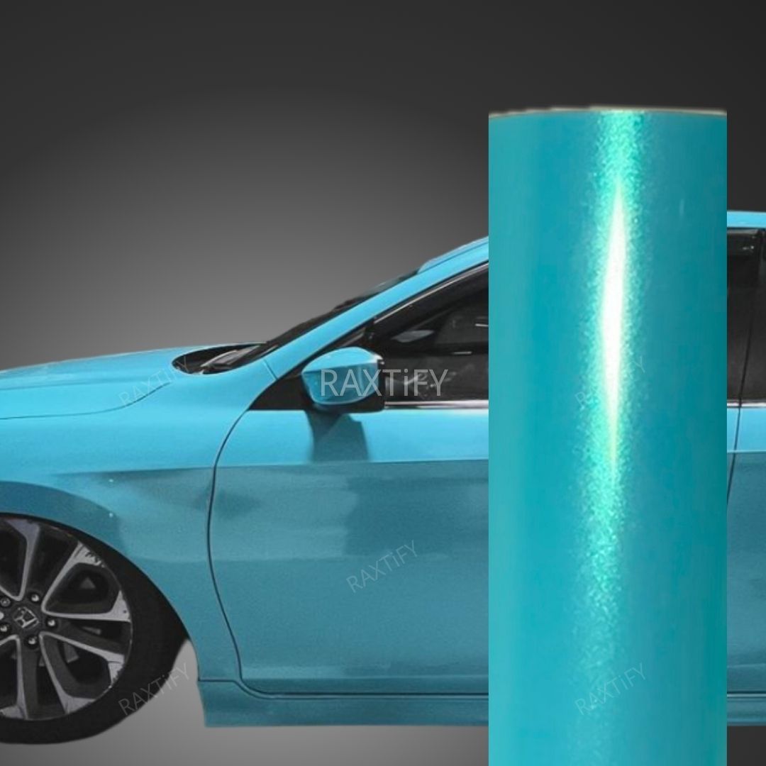 Color Shift Glitter Tiffany Blue Wrap