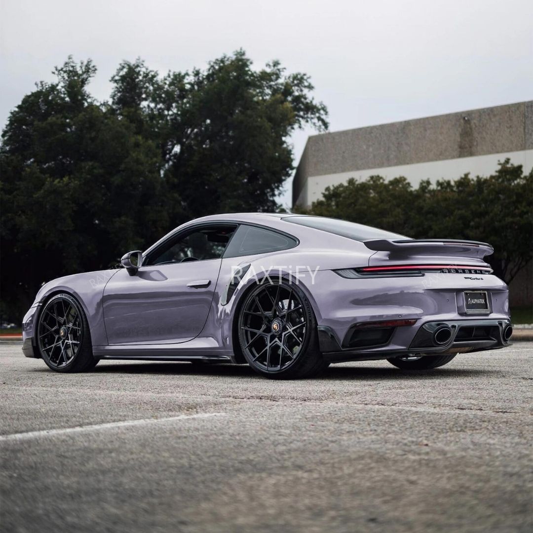 Porsche in Super Gloss Provence Purple Car Wrap