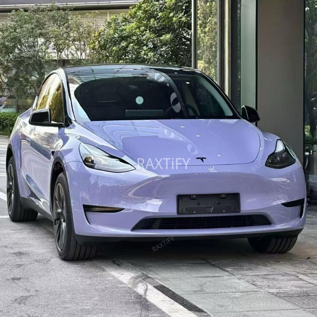 Tesla in Gloss Victoria’s Secret Purple Vinyl Wrap