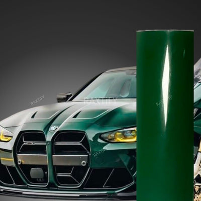 Gloss British Racing Green Car Wrap