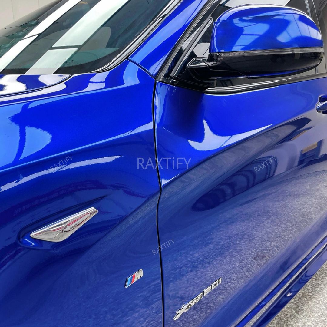 Ultra Gloss Metallic Deep Blue Paint Protection Film