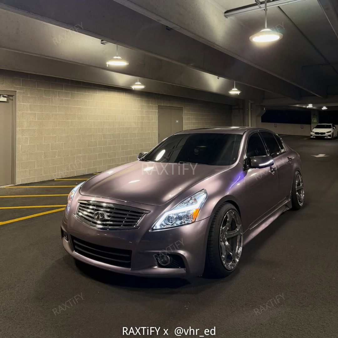 Infiniti in Gloss Metallic Luminous Violet Vinyl Wrap