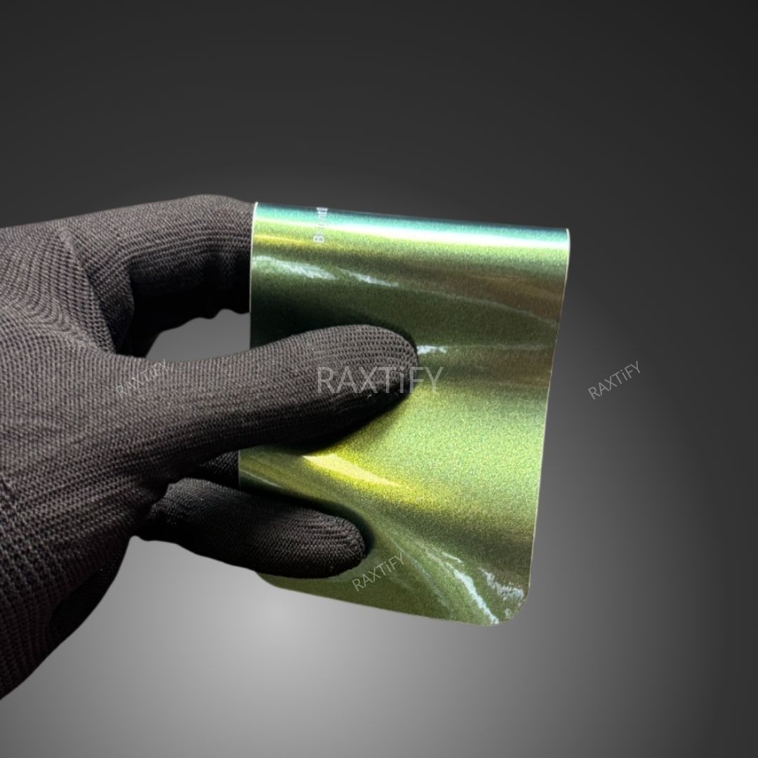 Gloss Metallic Spring Green Vinyl Wrap