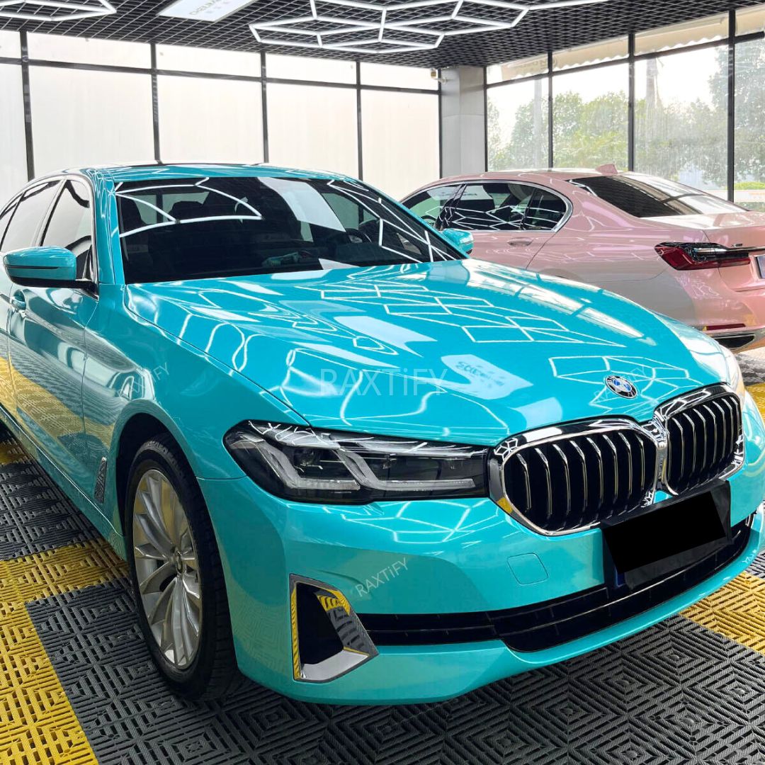 Gloss Metallic Tiffany Blue Car Wrap