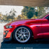  Mustang Gloss Metallic Vampire Red Vinyl Wrap