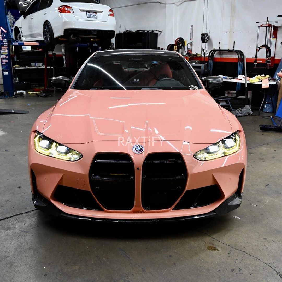 BMW in Gloss Salmon Pink Vinyl Wrap