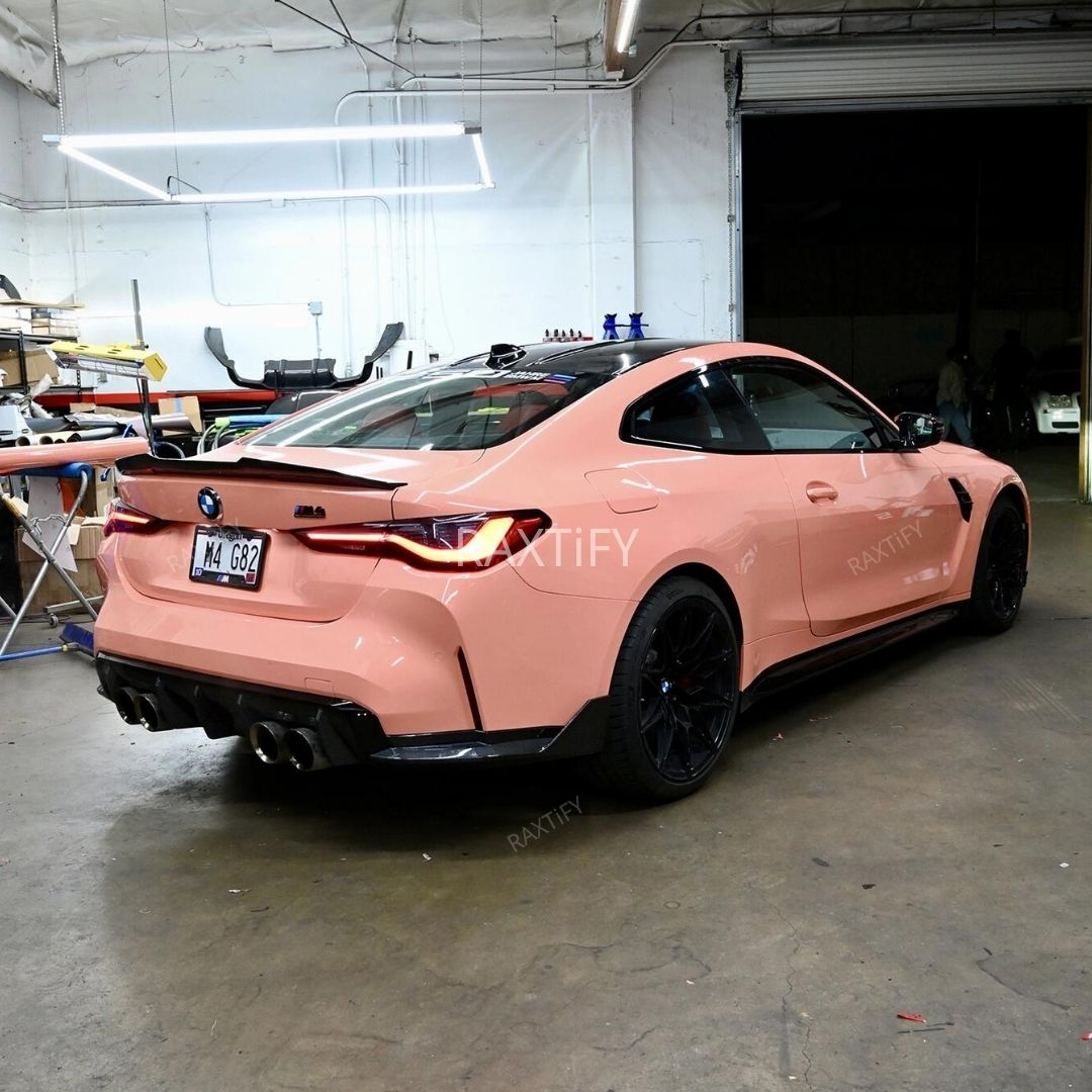 BMW in Gloss Salmon Pink Vinyl Wrap