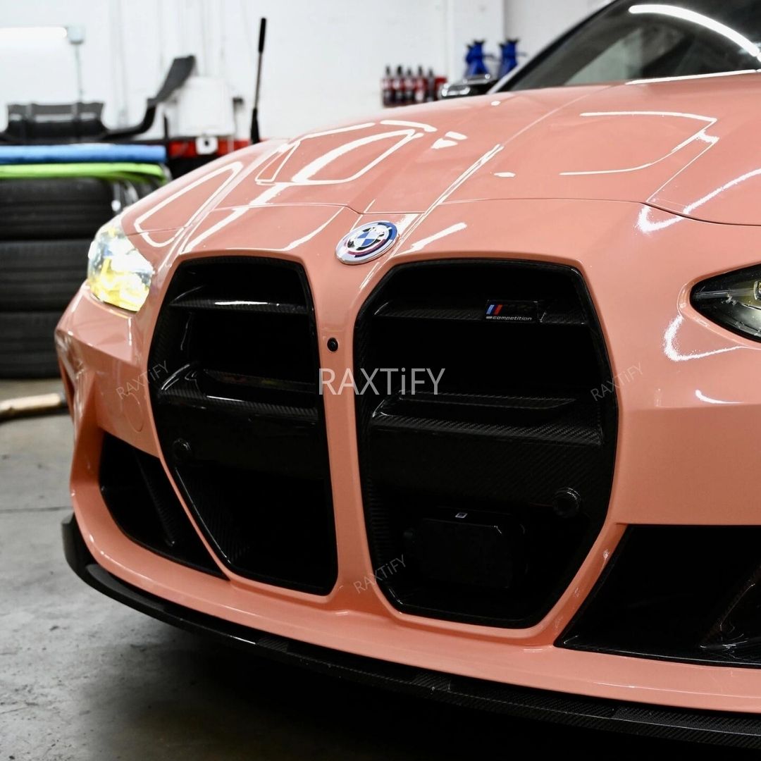 BMW in Gloss Salmon Pink Vinyl Wrap