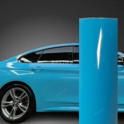 Gloss Sky Blue Vinyl Wrap