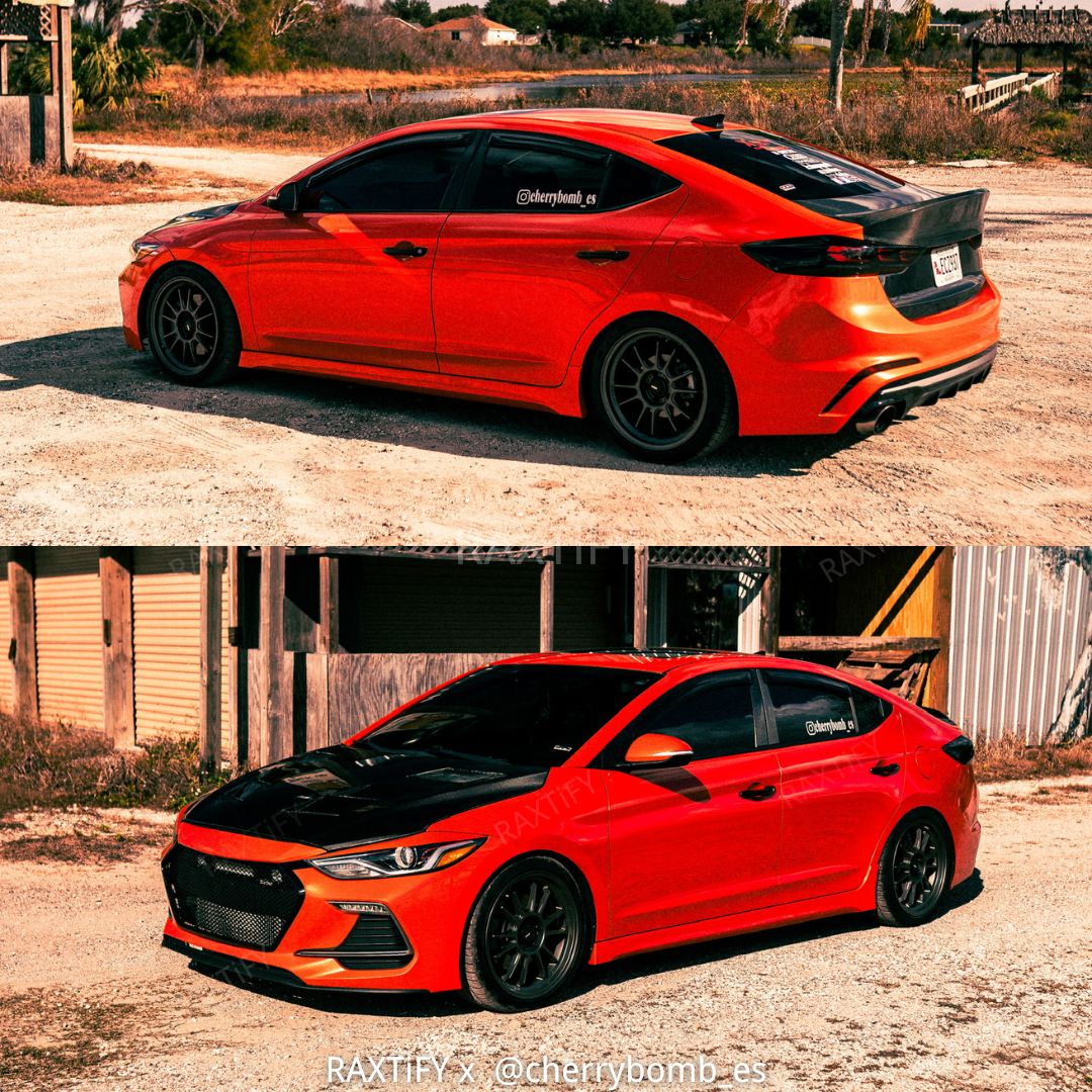 Hyundai in Gloss Metallic Lava Orange Vinyl Wrap
