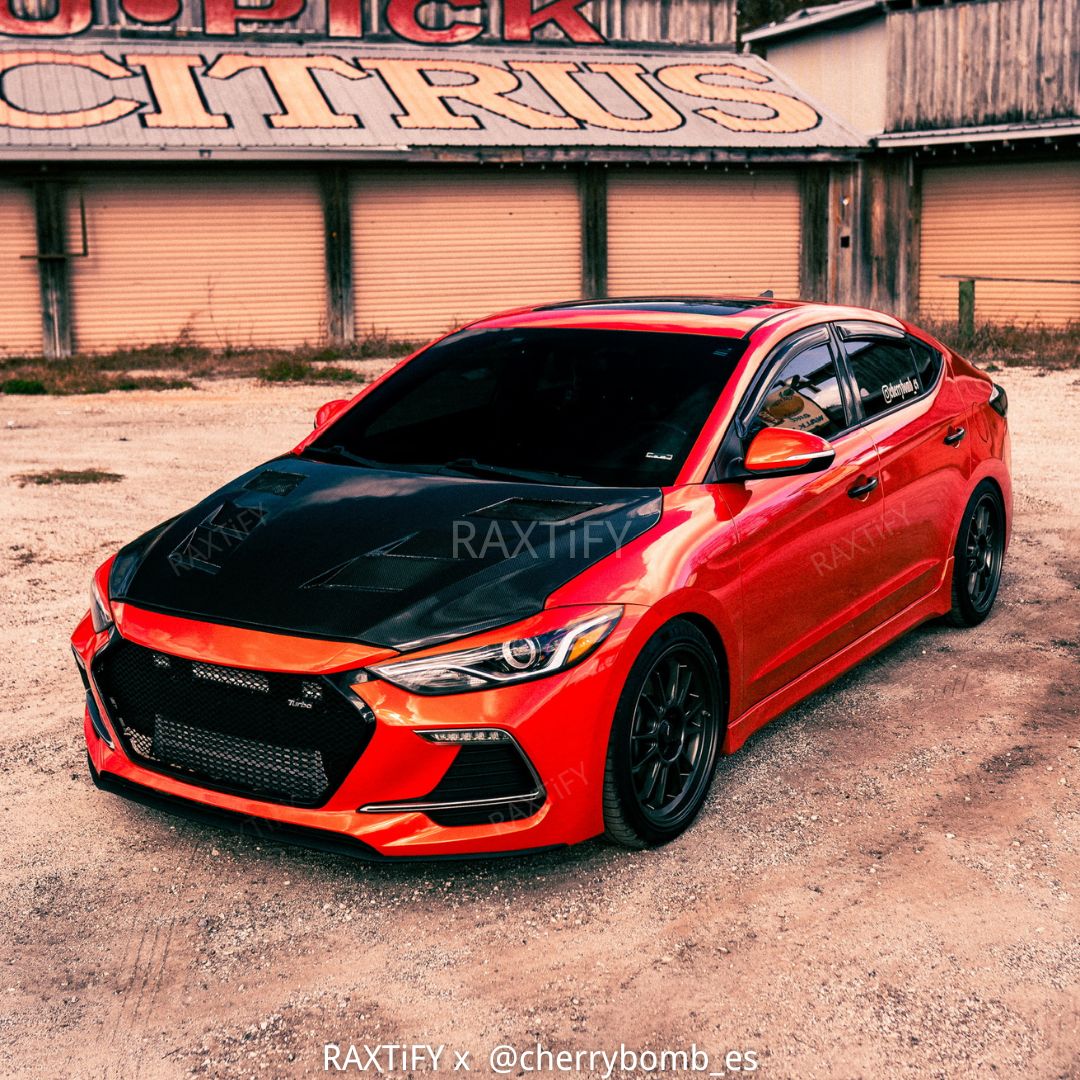 Hyundai in Gloss Metallic Lava Orange Vinyl Wrap