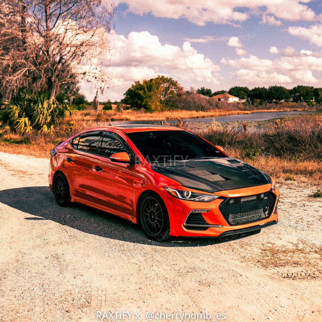 Hyundai in Gloss Metallic Lava Orange Vinyl Wrap