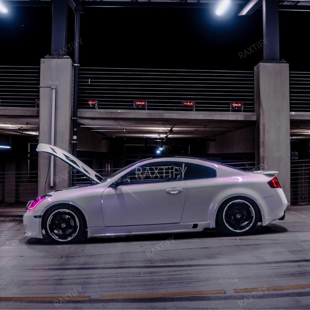 Color Shift White Purple Vinyl Wrap