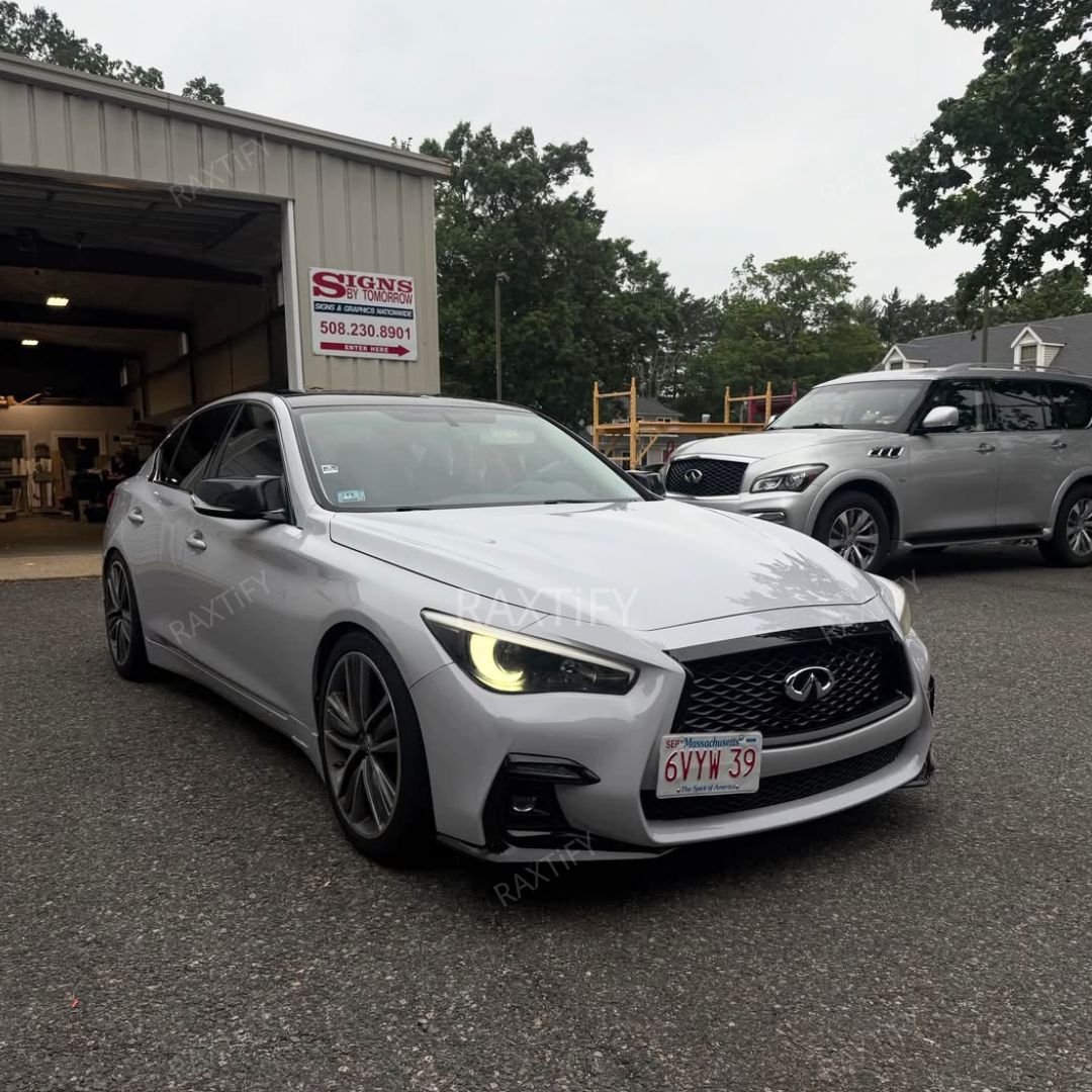Gloss Nardo Gray Vinyl Wrap infiniti