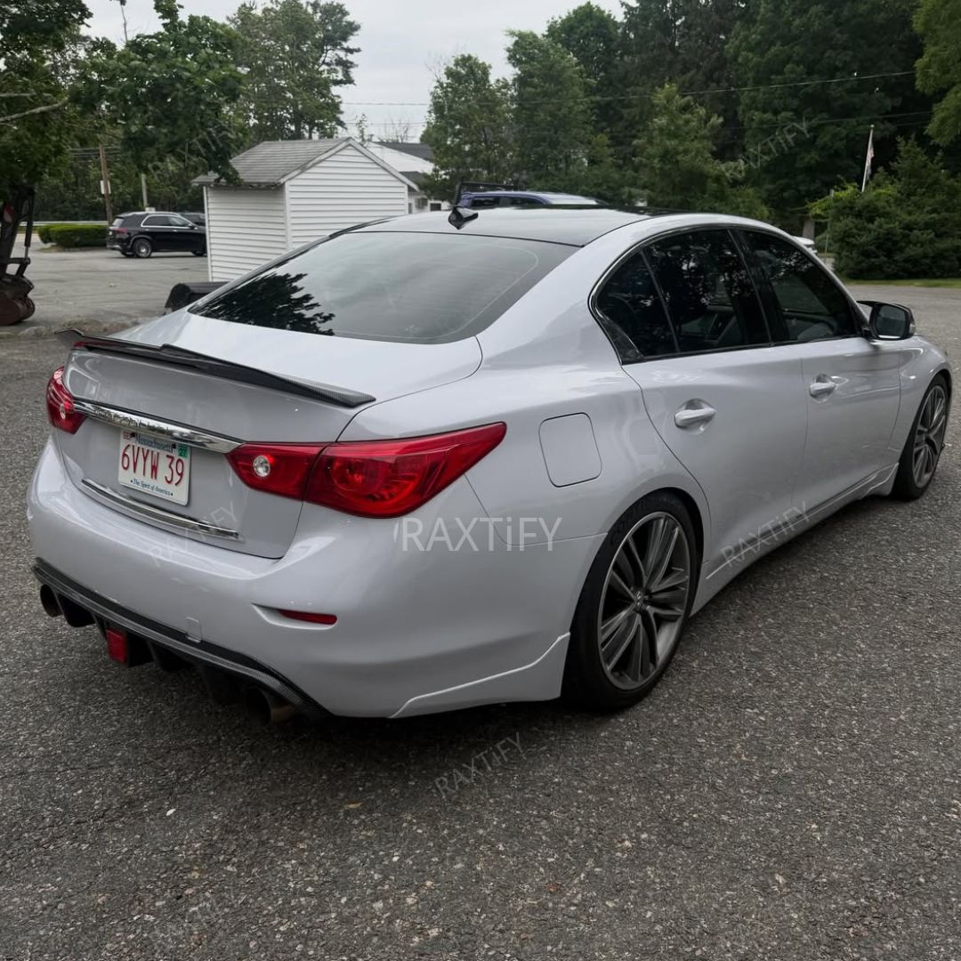 Gloss Nardo Gray Vinyl Wrap infiniti back