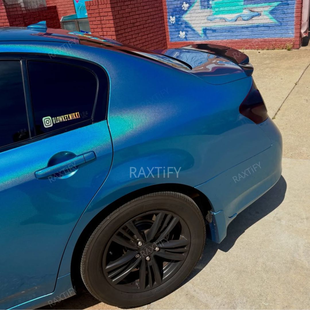infiniti Laser Gloss Blue Vinyl Wrap 