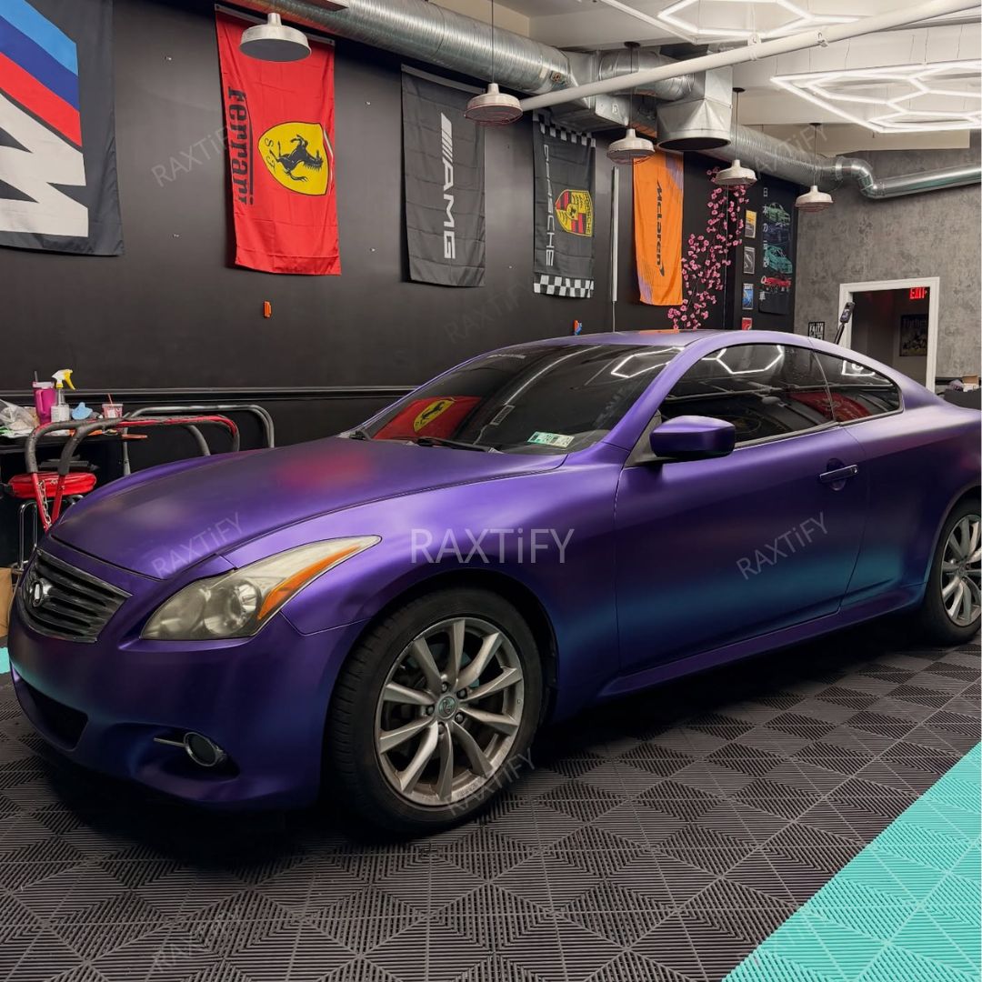 Satin Metallic Ghost Purple Vinyl Wrap