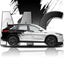 Infiniti Black to White Custom Vinyl Wrap
