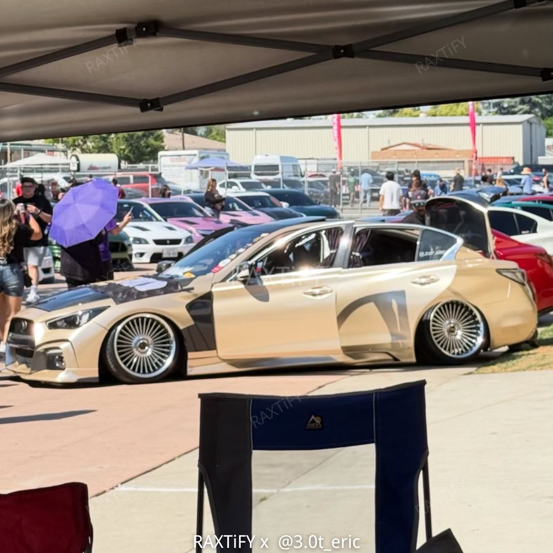 Infiniti in Gloss Metallic Champagne Gold Car Wrap