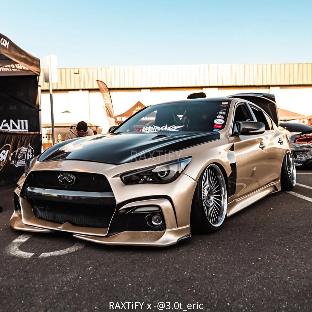 Infiniti in Gloss Metallic Champagne Gold Car Wrap
