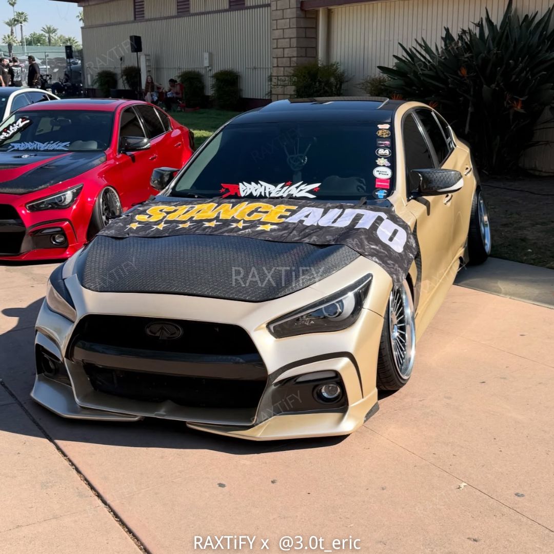 Infiniti in Gloss Metallic Champagne Gold Car Wrap