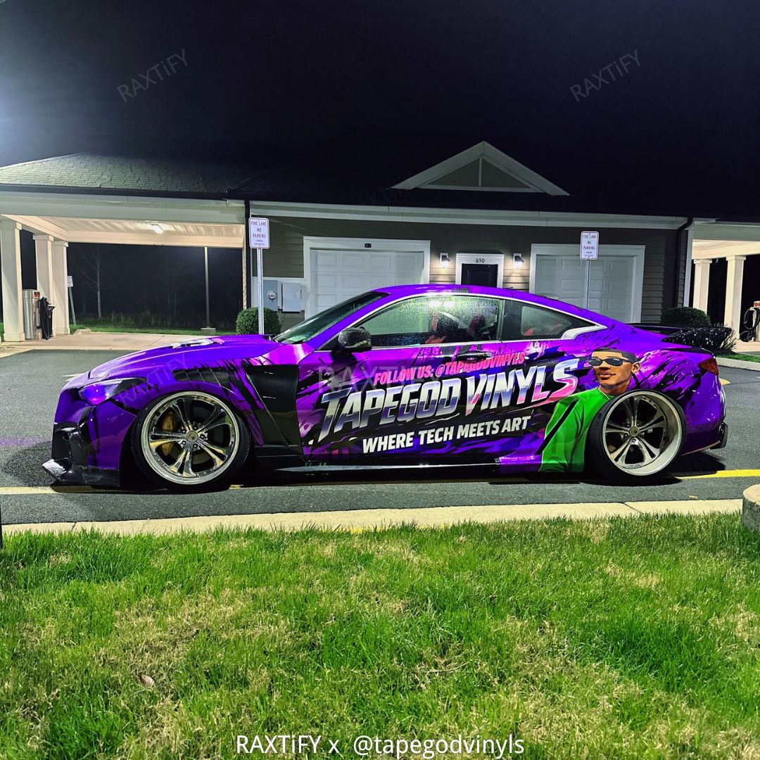 Infiniti Q60 in Custom Commercial Vehicle Vinyl Wrap