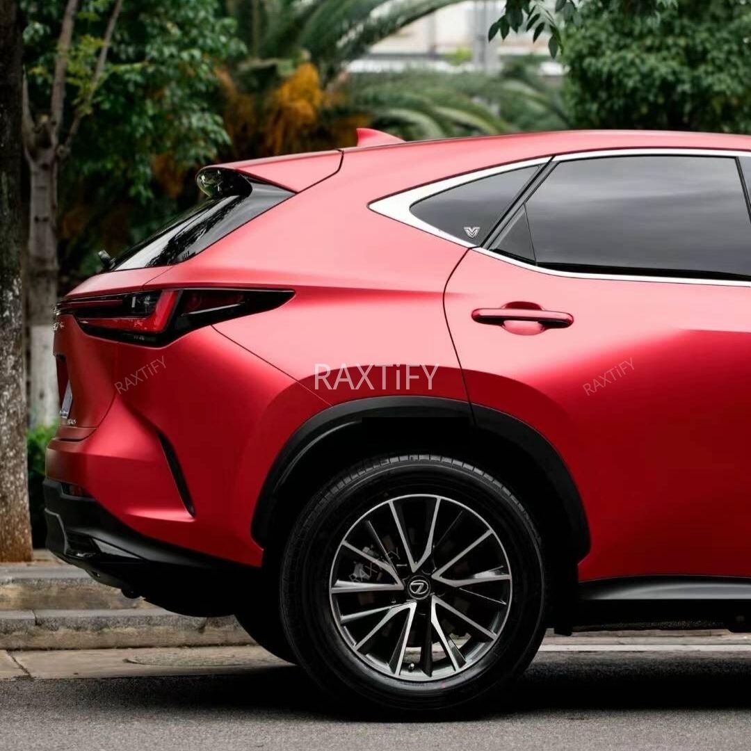 Matte Chrome Candy Red Car Wrap – RAXTiFY
