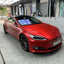 Matte Chrome Candy Red Car Wrap