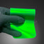 Matte Chrome Flame Green Vinyl Wrap swatch card