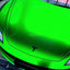 Hood in Matte Chrome Flame Green Vinyl Wrap