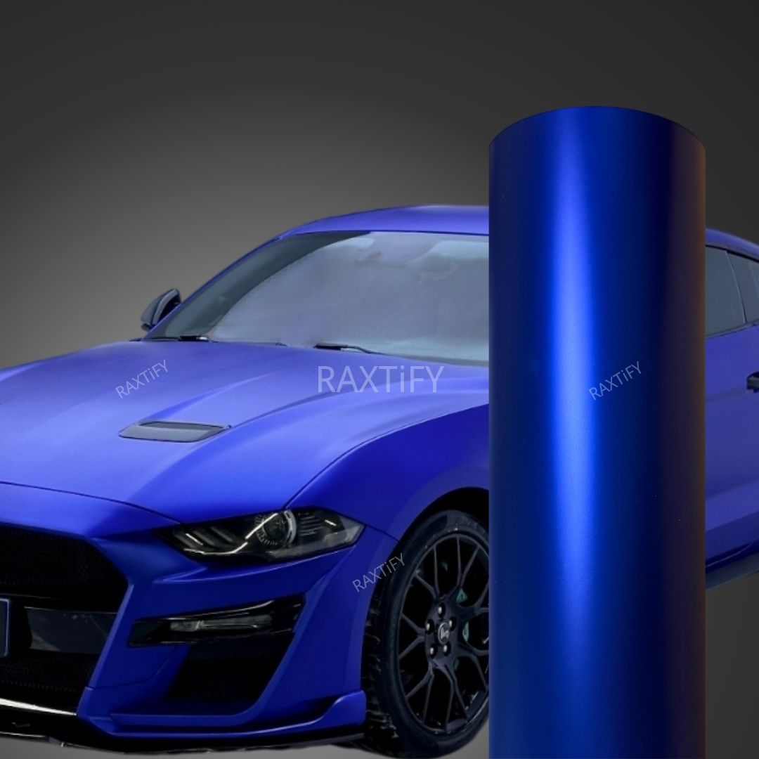 Matte Chrome Royal Blue Vinyl Wrap