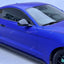 Mustang Wrapped in Matte Chrome Royal Blue Vinyl Wrap by RAXTiFY