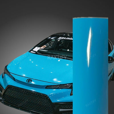 Gloss Miami Blue Vinyl Wrap film
