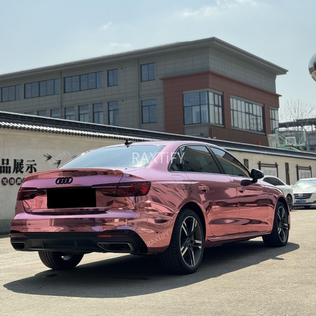 Mirror Chrome Pink Vinyl Wrap