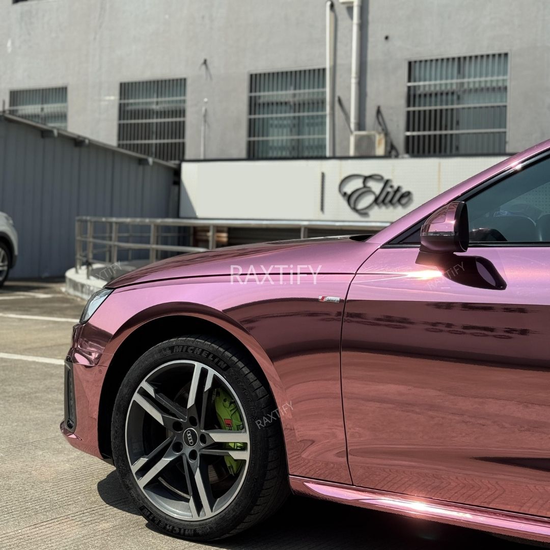 Mirror Chrome Pink Vinyl Wrap