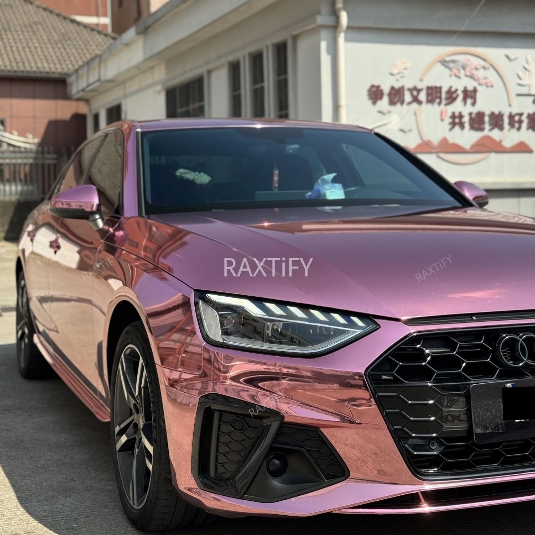 Mirror Chrome Pink Vinyl Wrap