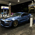 Gloss Metallic Silver Lake Blue Vinyl Wrap