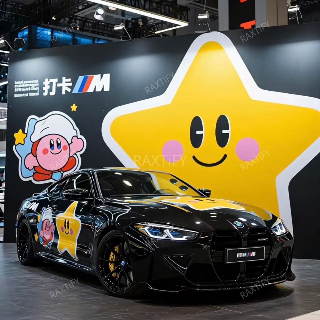 Kirby Pink Custom Car Wrap