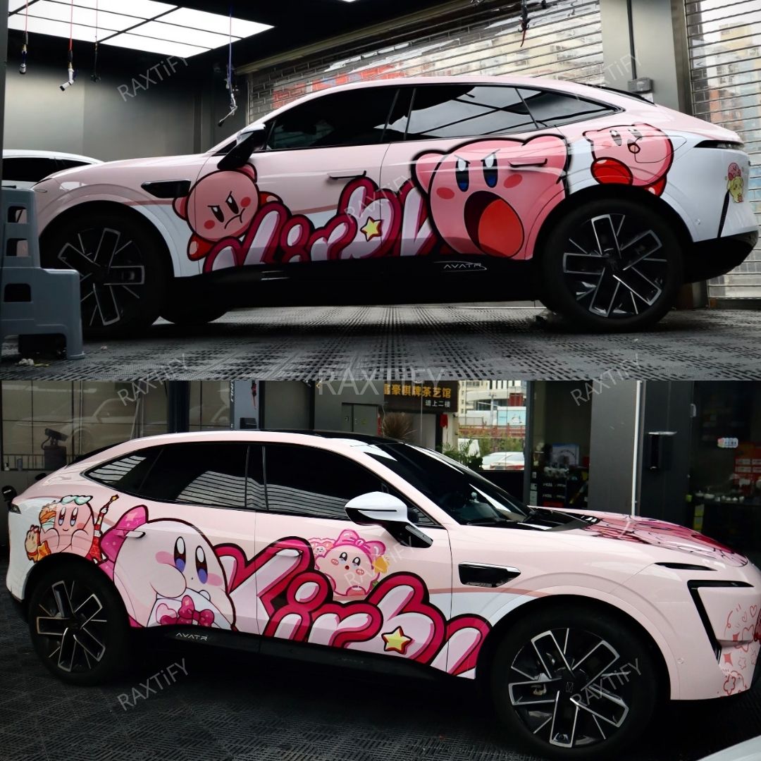 Kirby Pink Custom Car Wrap