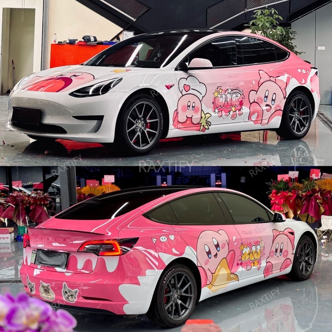 Kirby Pink Custom Car Wrap