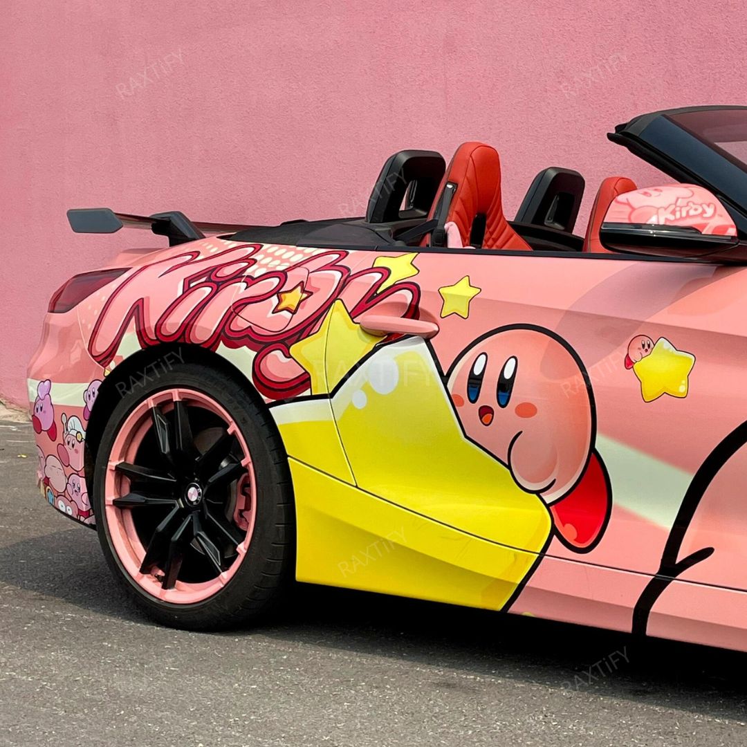 Kirby Pink Custom Car Wrap