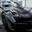 Porsche Matte Metallic Black Vinyl Wrap