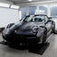 Porsche Matte Metallic Black Vinyl Wrap